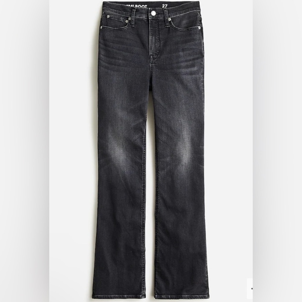J. Crew Slim Demi Boot Jeans in Charcoal Wash